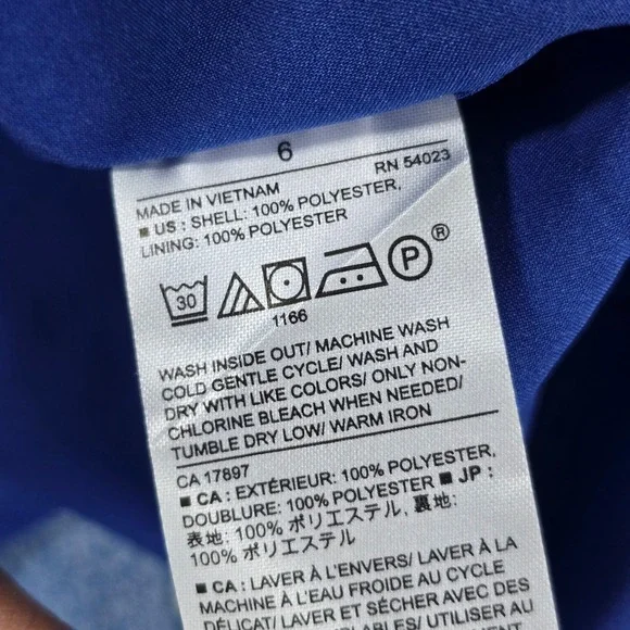 Banana Republic Women Blue Floral Fit and Flare Halter Dress 457884-00-1 Size 6 - Picture 5 of 6